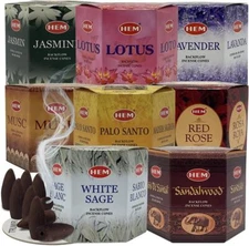 HEM Backflow incense cones bulk sale 40-320 pcs long burn time - huge selection