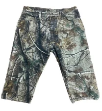 VTG WRANGLER PRO GEAR Realtree Hardwood Camo Jeans Hunting 40x30 *READ Hemmed