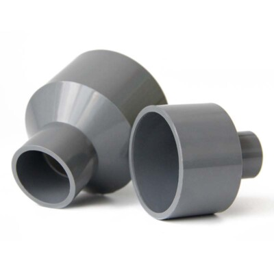 #ad #ad PVC Reducing Straight Connector Water Pipe Reducer Coupling Adapter Fitting Gray $157.91
