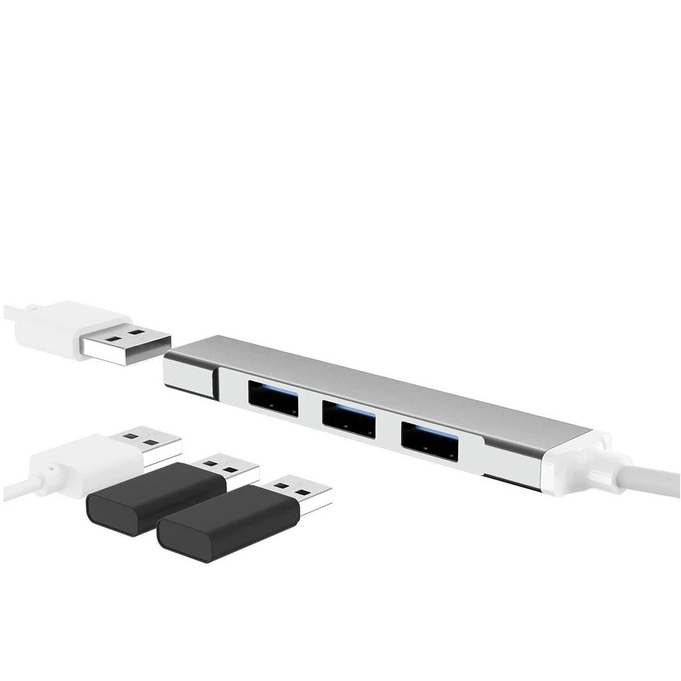USB-C Type C to USB 3.0 4 Port Hub Splitter For PC Phone Notebook Laptop Tablet - Image 3 of 4
