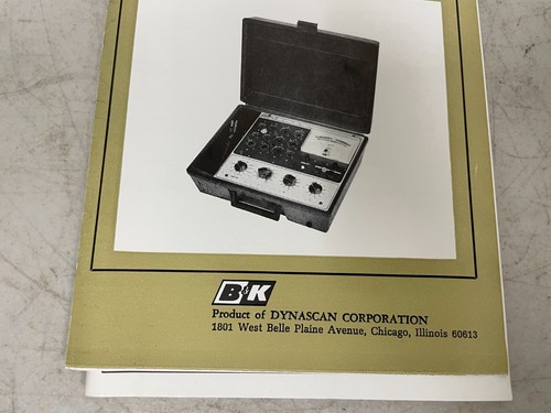 B&K Dyna-Jet 666/606 Tube Tester Instruction Manual – Vintage Dynascan Book - Picture 2 of 7