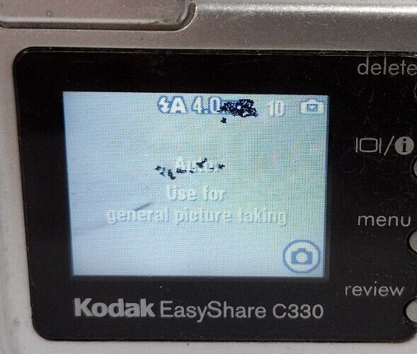 Kodak EasyShare C330 4.0MP Digital Camera - Silver Tested Kodak EasyShare C330 4.0MP Digital Camera - Silver Tested
