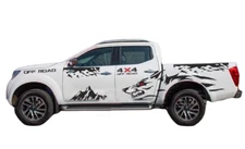 Graphics Wolf Mountain Car Door Sticker Kit For Nissan Navara Trunk Side Decals