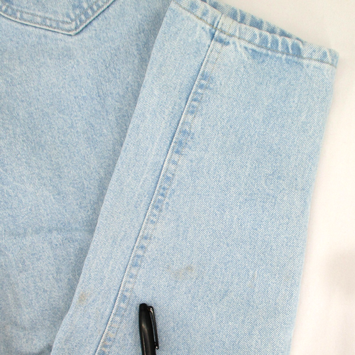 Vintage 80s 90s LEE Light Wash High Waist Tapered Leg Mom Jeans Size 14 28x31 - 第 5/9 張圖片