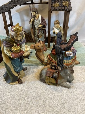 Rare Large Kirkland Signature Nativity Set 13 pieces #634280 Rare Large Kirkland Signature Nativity Set 13 pieces #634280