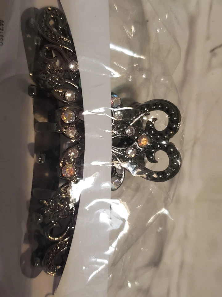 НОВАЯ красивая металлическая заколка для волос Claire со стразами - Изображение 3 из 3