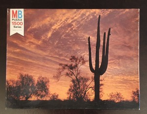 VINTAGE MILTON BRADLEY SUPER CHALLENGE PUZZLE “EVENING SENTINEL” 1500 PIECES 