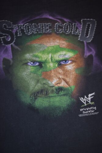 Stone Cold Steve Austin vtg '98 90s WWF WWE Wrestling t shirt Check Measurements - Picture 4 of 7