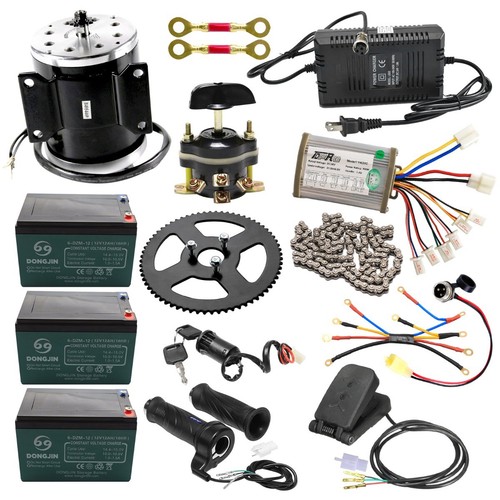 800W 36V Brush Motor Kit Controller Sprocket Scooter ATV Quad E Bike