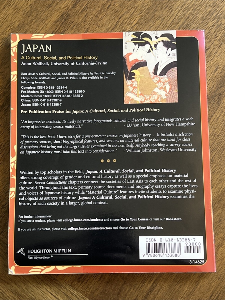 Japan : A Cultural, Social, and Political History by Anne Walthall