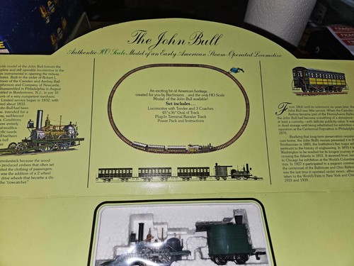 BACHMANN JOHN BELL STEAM ENGINE AND PASSENGER CAR SET, SEE VIDEO/PICS - Picture 3 of 14