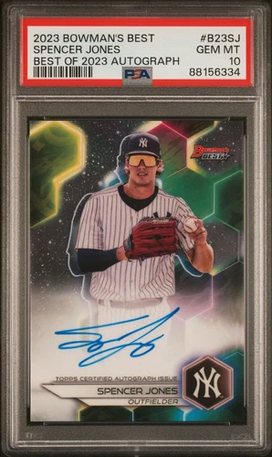 2023 Bowman's Best | Best of 2023 Autograph #B23-SJ SPENCER JONES | PSA 10