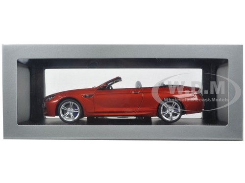 BMW M6 F12M CONVERTIBLE SAKHIR ORANGE 1/18 DIECAST MODEL CAR BY PARAGON 97063 - Picture 6 of 6