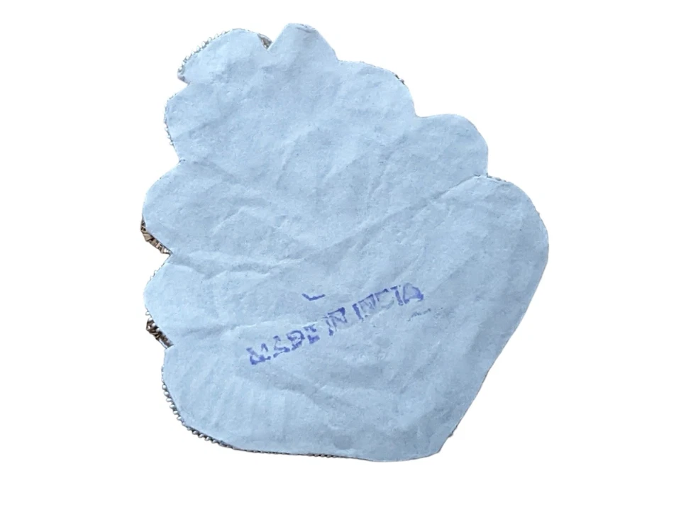 1 pieza - Aplique de lingotes vintage de oro y plata con pequeñas cuentas de semillas azules Foto 3 de 3