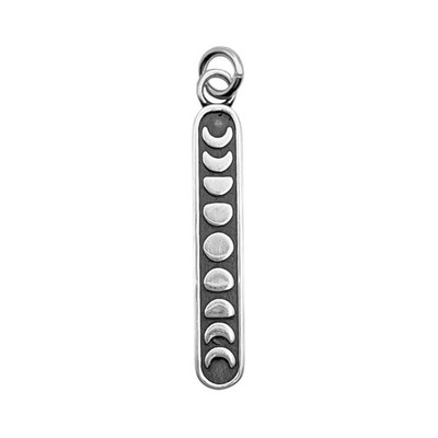 925 Sterling Silber Mondphase Anhänger Himmlisch Charm Schmuck Geschenk