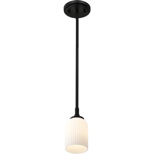 Nuvo Lighting 60/8645 Solara 5 inch Matte Black Pendant Ceiling Light - Picture 6 of 8