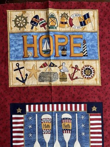 MODA Coastal Living by Deb Strain 23”x 44” panel and Coordinating Fabric VTG - Picture 12 of 17