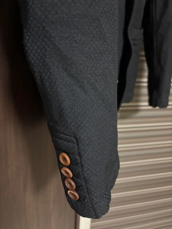 Chaqueta a medida COMME des GARCONS HOMME DEUX Poli-Vellón Gris Talla M Usada Foto 4 de 4