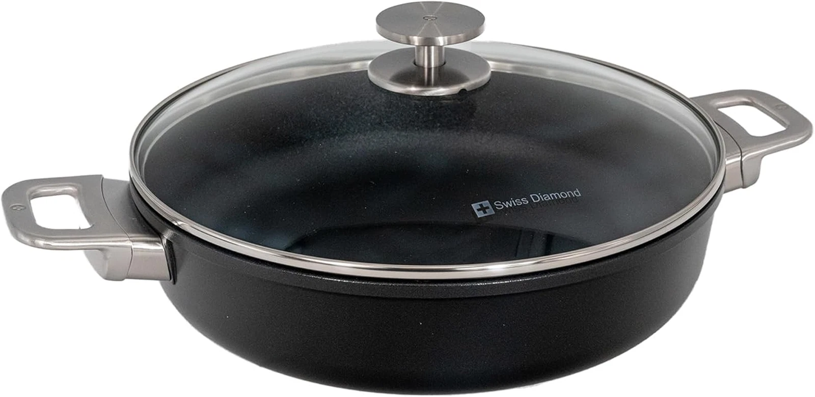 11" Nonstick Sauté Pan with Lid - Oven & Dishwasher Safe 3.7 Qt Cookware