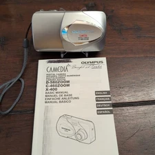 Olympus CAMEDIA D-580 Zoom 4.0MP Digital Camera Silver Y2K Era – Great Condition