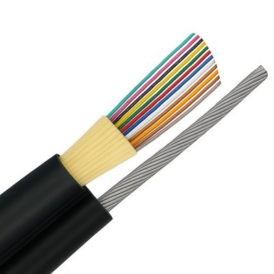 12-Strand Singlemode Burial Fiber Optic Cable w/Messenger - Custom Cuts per 1ft