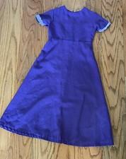 Amish Mennonite Dress 24 Bust/20 Waist Youth Girl Zip Purple No Cape Cute