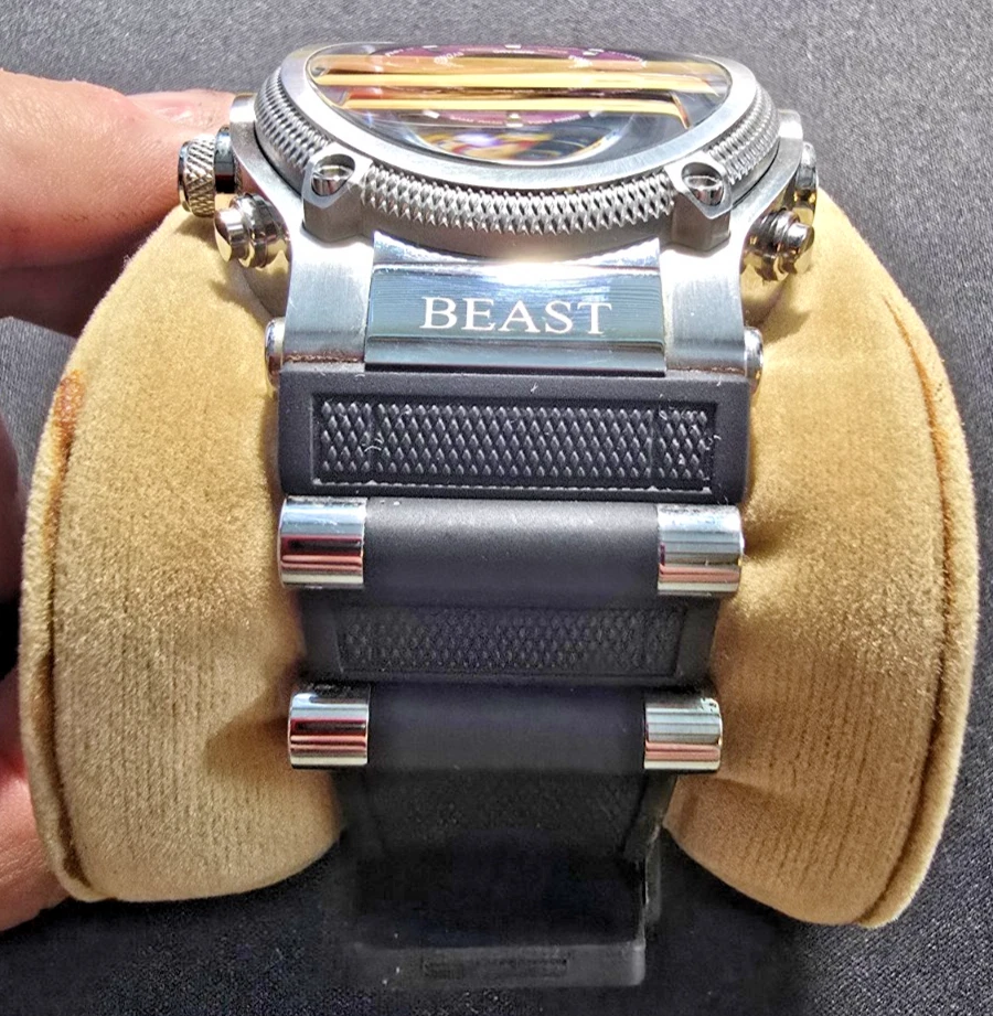 RELOJ RENATO BEAST ANA-DIGI CARA PÚRPURA EDICIÓN LIMITADA #401/805 Foto 4 de 4