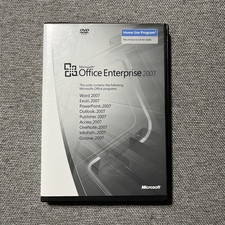 Microsoft Office Enterprise 2007 Home Use w/Key Word, PowerPoint, Excel, Etc 