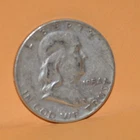 United States 1954 D Franklin 1/2 dollar coin