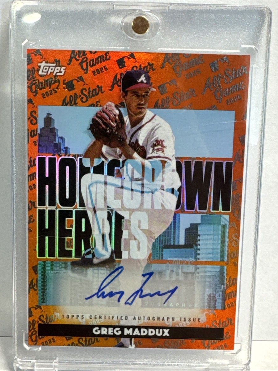 2025 Topps Hometown Heroes Greg Maddux Auto /25 SSP Braves | eBay