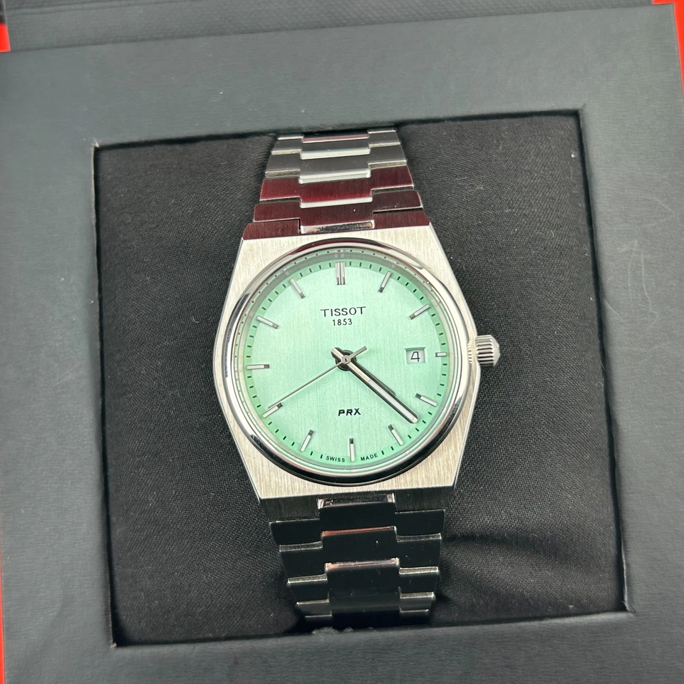Tissot PRX 35MM Light Green Dial Quartz Stainless Unisex WatchT137.210.11.091.00 - Image 2 of 4