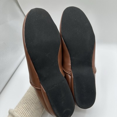 L.B. Evans Chicopee Men’s Slippers 12M Brown Leather Slip On Moc Toe L.B. Evans Chicopee Men main image 4