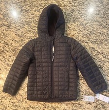 New Cat Jack Black Puffer Jacket Size Small 7/8 Year Old Unisex MSRP 30 NWT