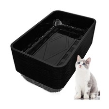 Tessco for you 60 Pack Cat Disposable Litter Boxes Plastic Kitty Litter Trays...