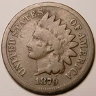 1879 Indian Head Cent G-VG  "Not Cleaned -Actual Coin Pictured"