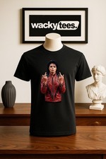 Michael Jackson Flipping The Bird Vintage Classic King of Pop Graphic Tee Shirt