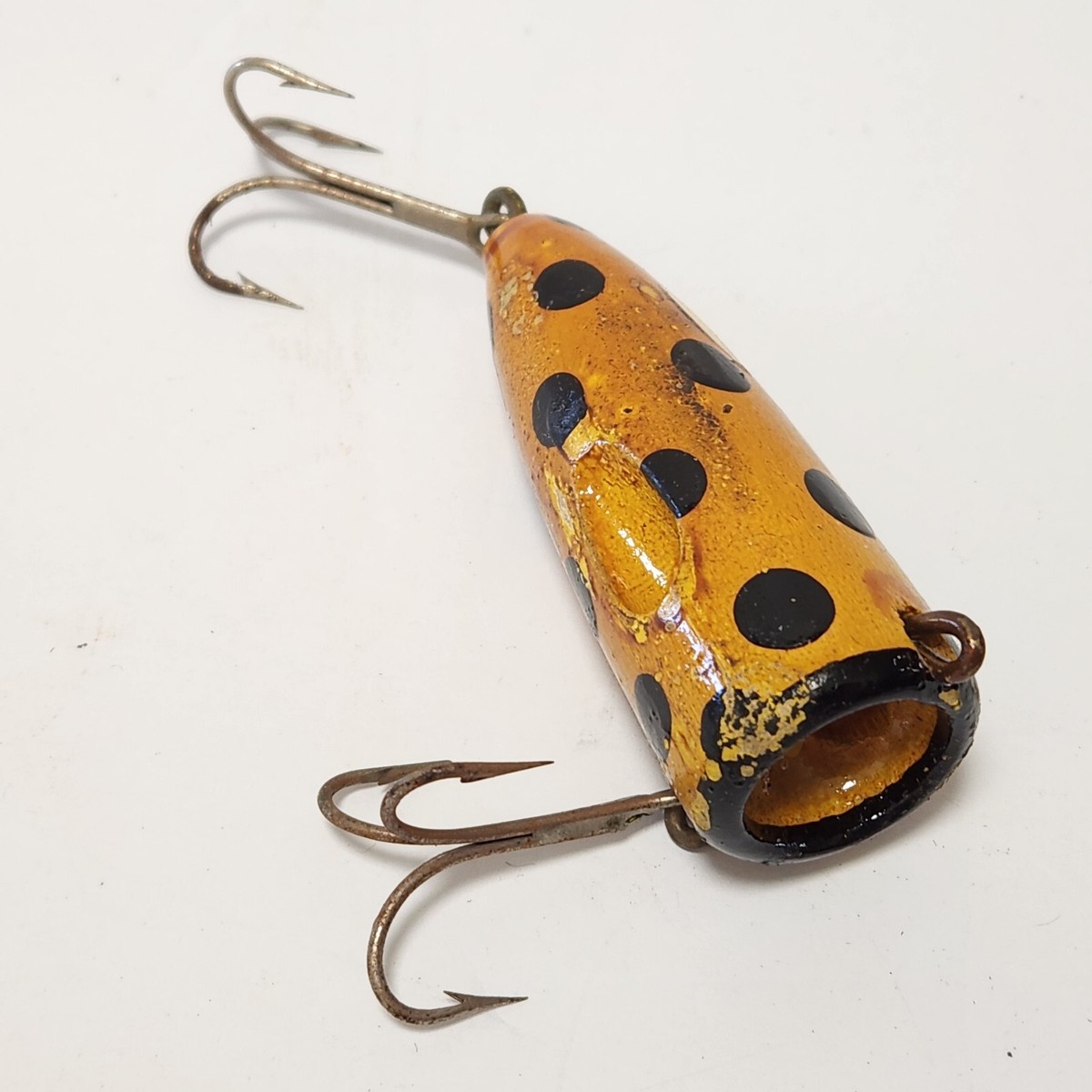 Vintage Biff Bait Company Master Biff Plug Yellow w/ Black Vintage Biff Bait Company Master Biff Plug Yellow w/ Black