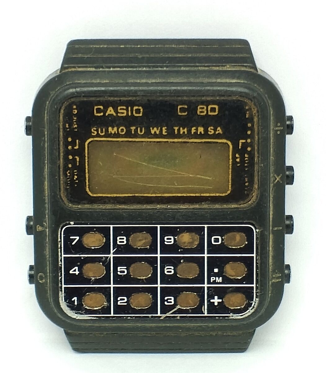 Casio Calculator 133 Quartz C-80 Digital Vintage Men's Watch Casio Calculator 133 Quartz C-80 Digital Vintage Men's Watch