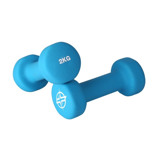 Dumbbells Pair In Neoprene 1-10kg Weights Fitness Lifting Set Gym Workout - Picture 21 of 44