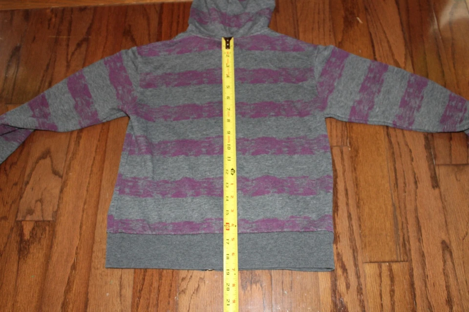 Shaun White 4 Target Gray Striped Zip Up Youth Boys Hoodie Jacket Sz S FREE Ship - Image 4 of 4