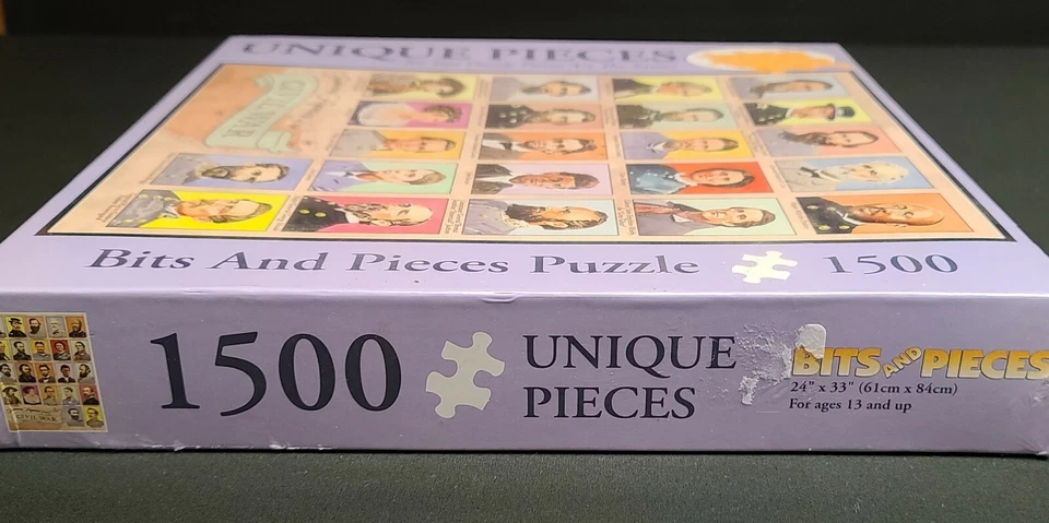 Nuevo rompecabezas sellado broca y piezas 1500 piezas figuras famosas de la Guerra Civil  Foto 2 de 4