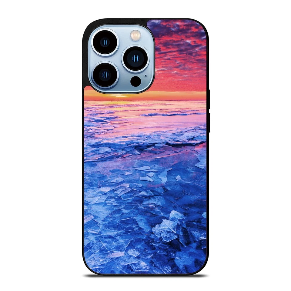 TPU чехол озеро Snowtops замороженный для Samsung Galaxy Apple iPhone 12 13 - Изображение 2 из 4