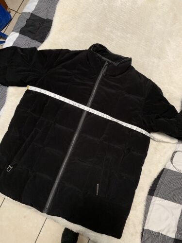 Liz Claiborne Womens Black Puffer Down Zip Up Jacket Plus Size 1X - Picture 3 of 8
