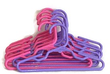 6 Pink 6 Lavender Hangers 1 Dozen for 18 inch Doll Clothes Girl Accessories