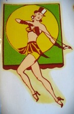 Vintage Pin Up Girls Decal Sheet with Original Package