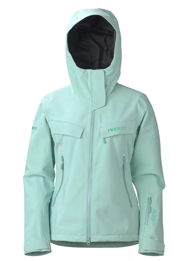 475 Women Marker Pumphouse Polartec Neo Shell Winter Ski Snowboard Jacket WP