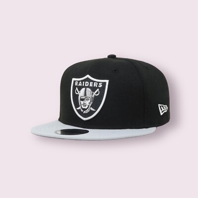 Las Vegas Raiders 9FIFTY Adjustable Cap - NFL New Era Hat - Black Gray Snapback