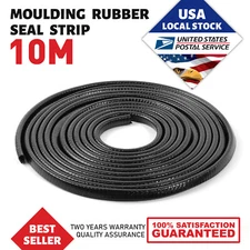 393" Car Door Trim Strip Edge Lock Guard Moulding Rubber Seal Protector Black