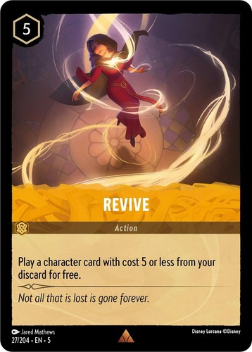 Lorcana NM Shimmering Skies Rare Revive 27/204