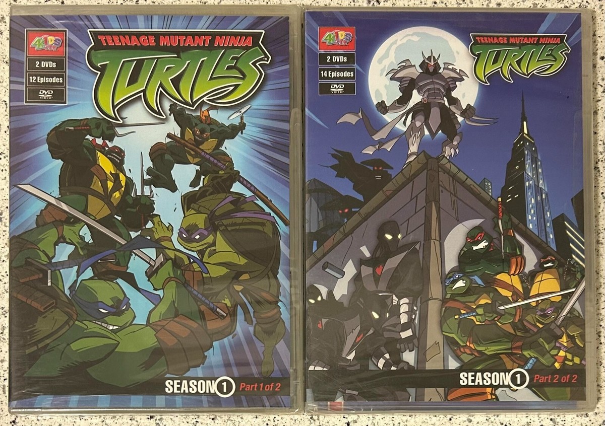 Teenage Mutant Ninja Turtles TMNT S1 Pts1&2 New 4 DVD Set